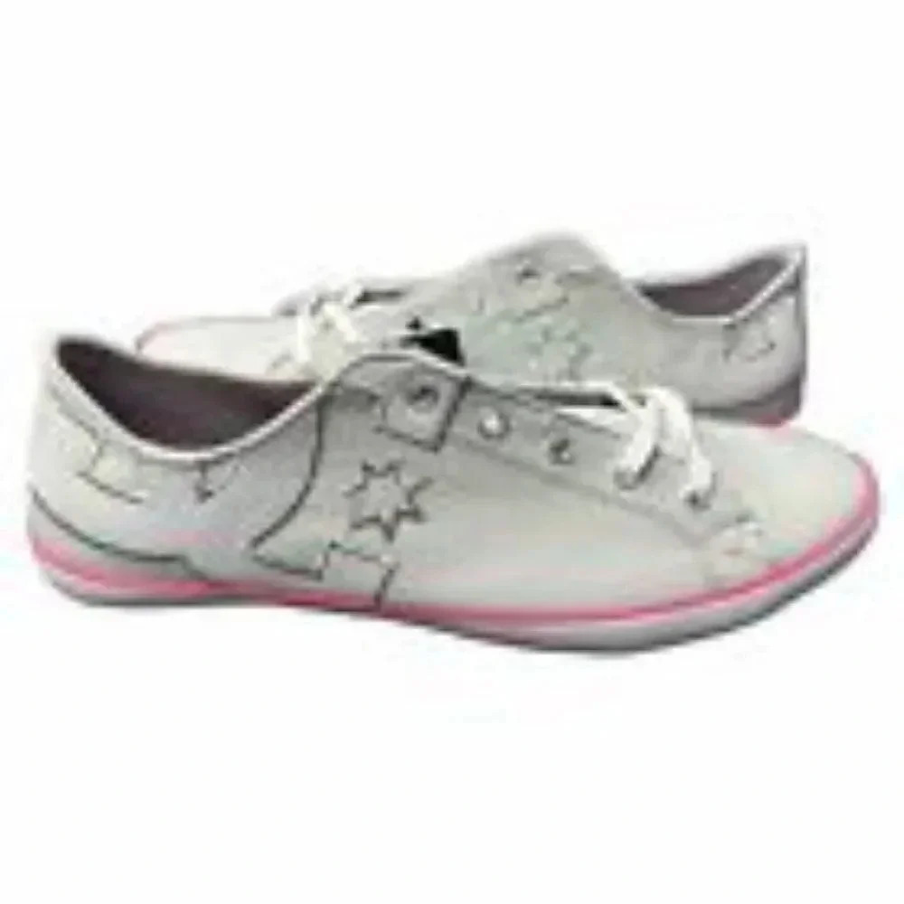 DC Women's Cleo Shoes Gray Size 10 W Skate Canvas Sneakers